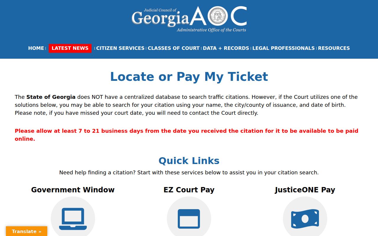 Heard County traffic warrant Georgia local-court guidance