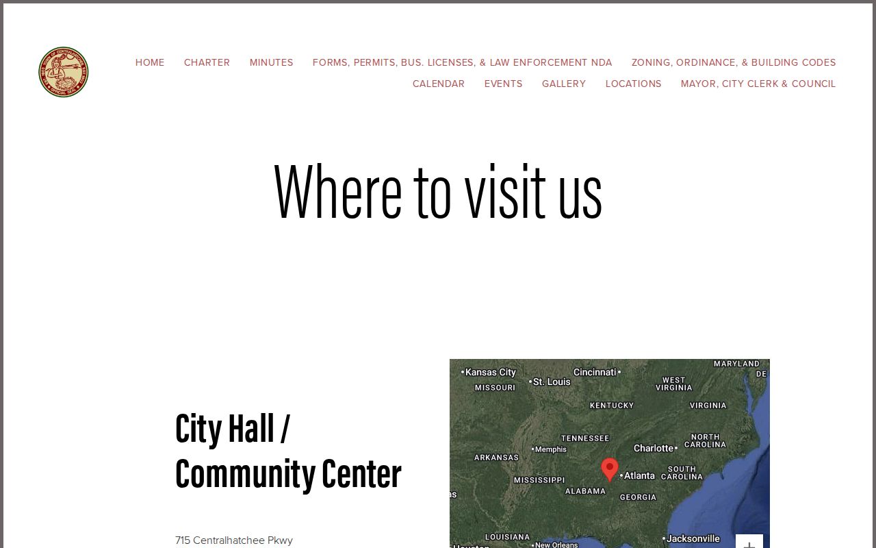 Centralhatchee City Hall clerk contact for municipal warrant records